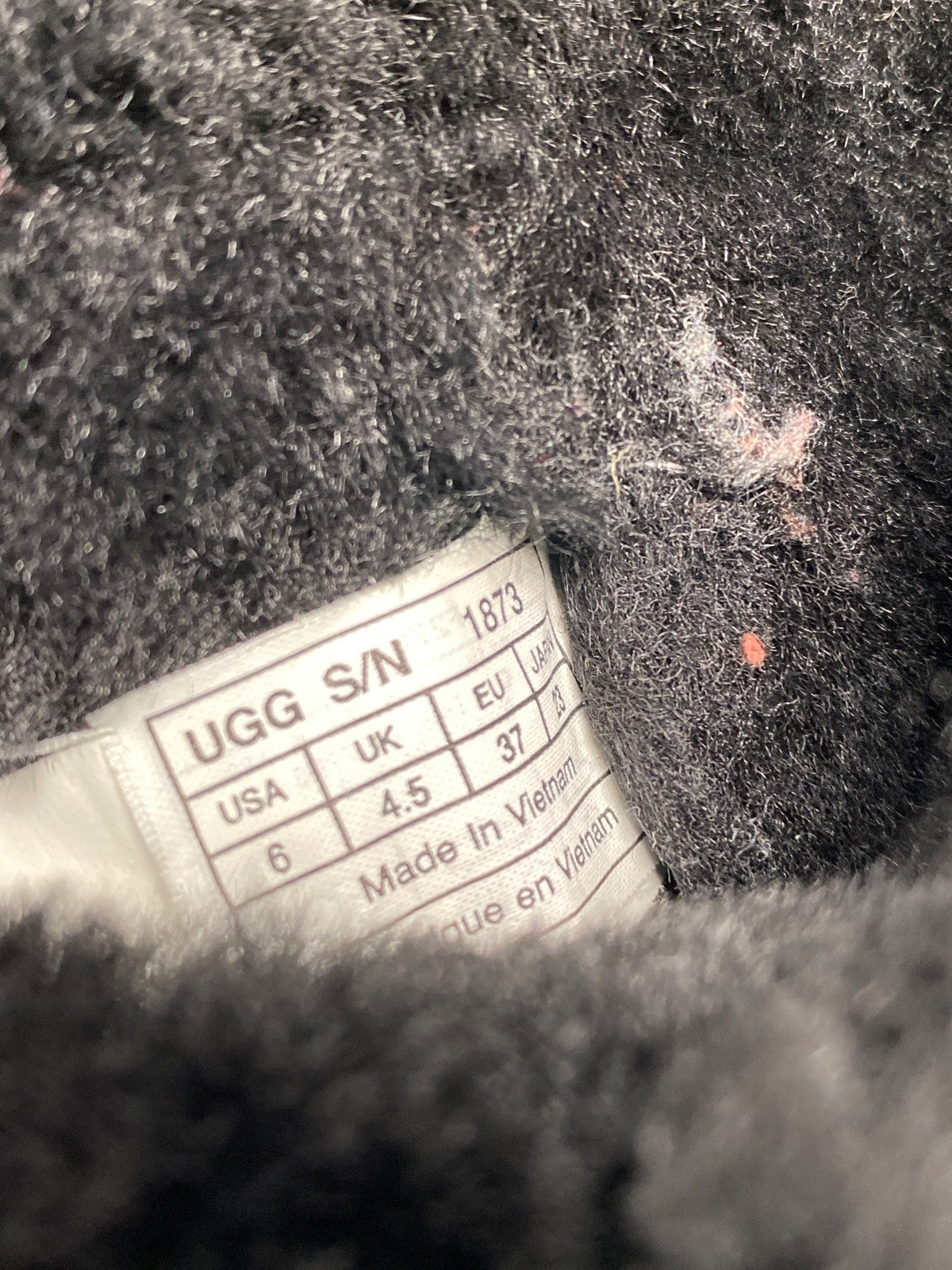 UGG Women’s Black Bailey Button Tall Shearling Boots - 6