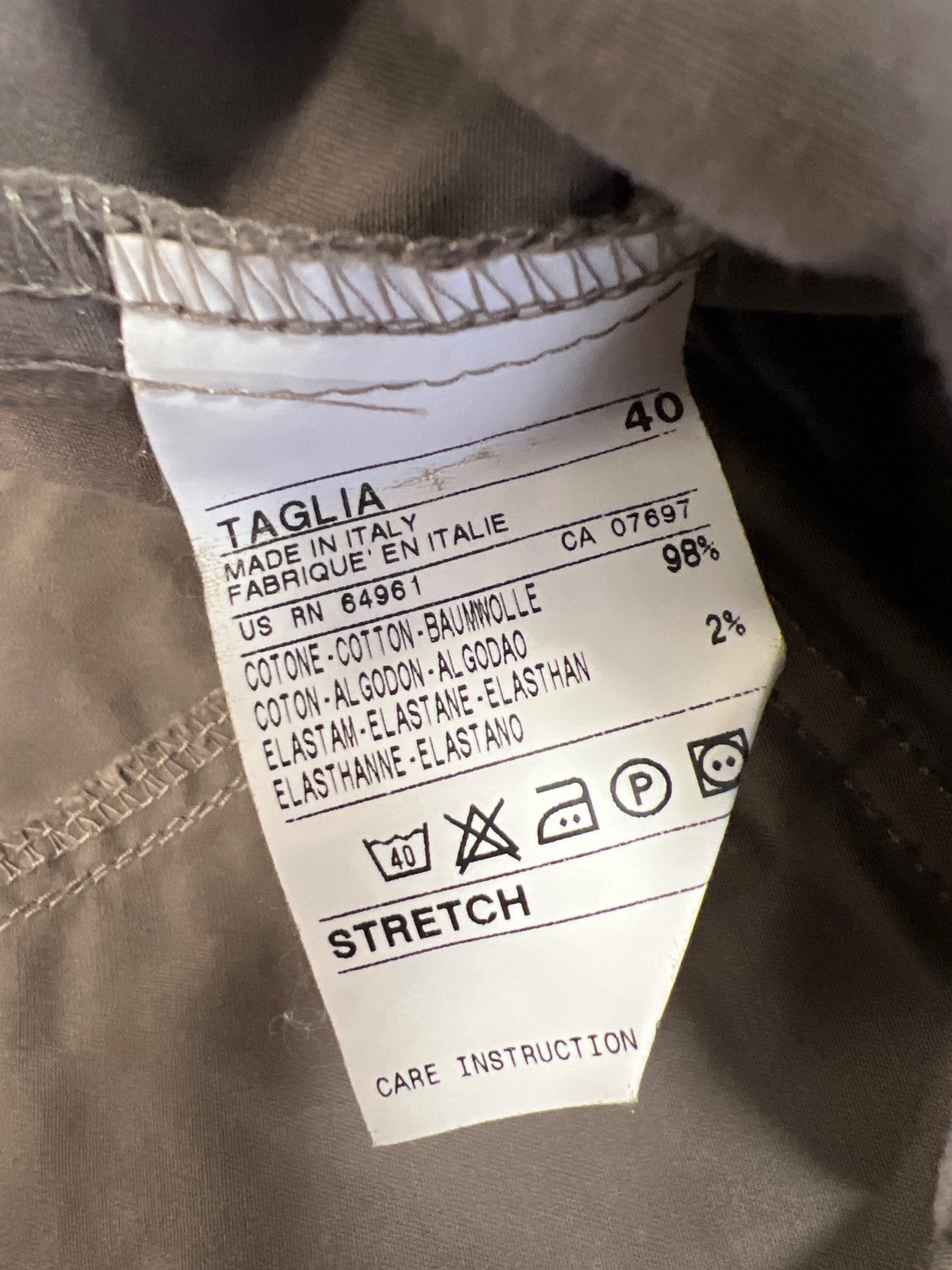 United Colors of Benetton Womens Brown Military Style Button Up Jacket -40/US 10