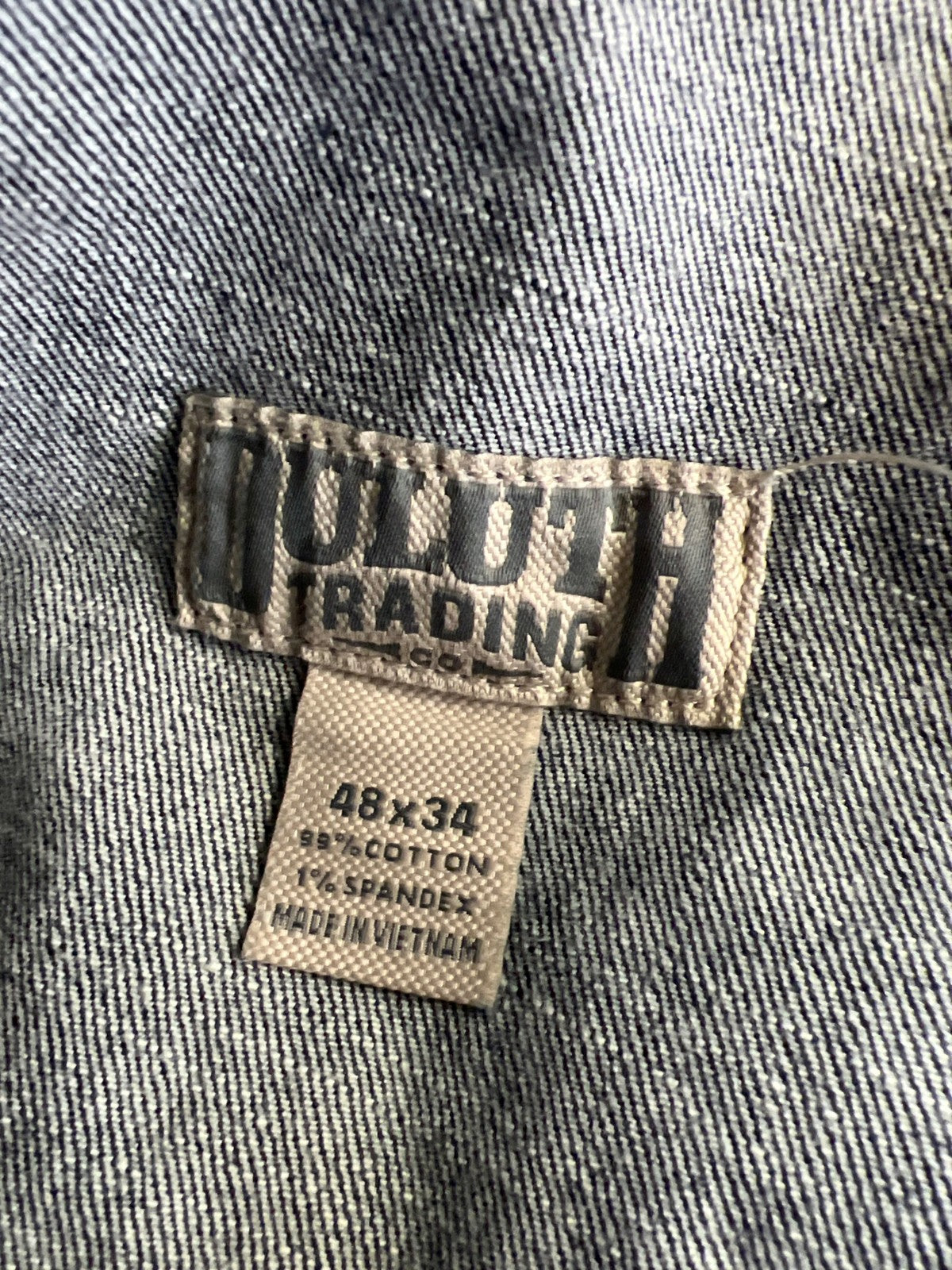 Duluth Trading Men’s Medium Wash Flex Ballroom Denim Jeans - 48x34