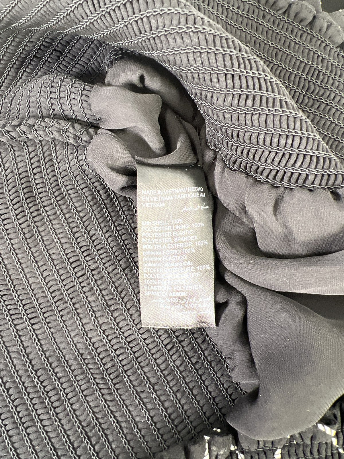 White House Black Market Women’s Black Semi-Sheer Sleeveless Waisted Blouse - 14