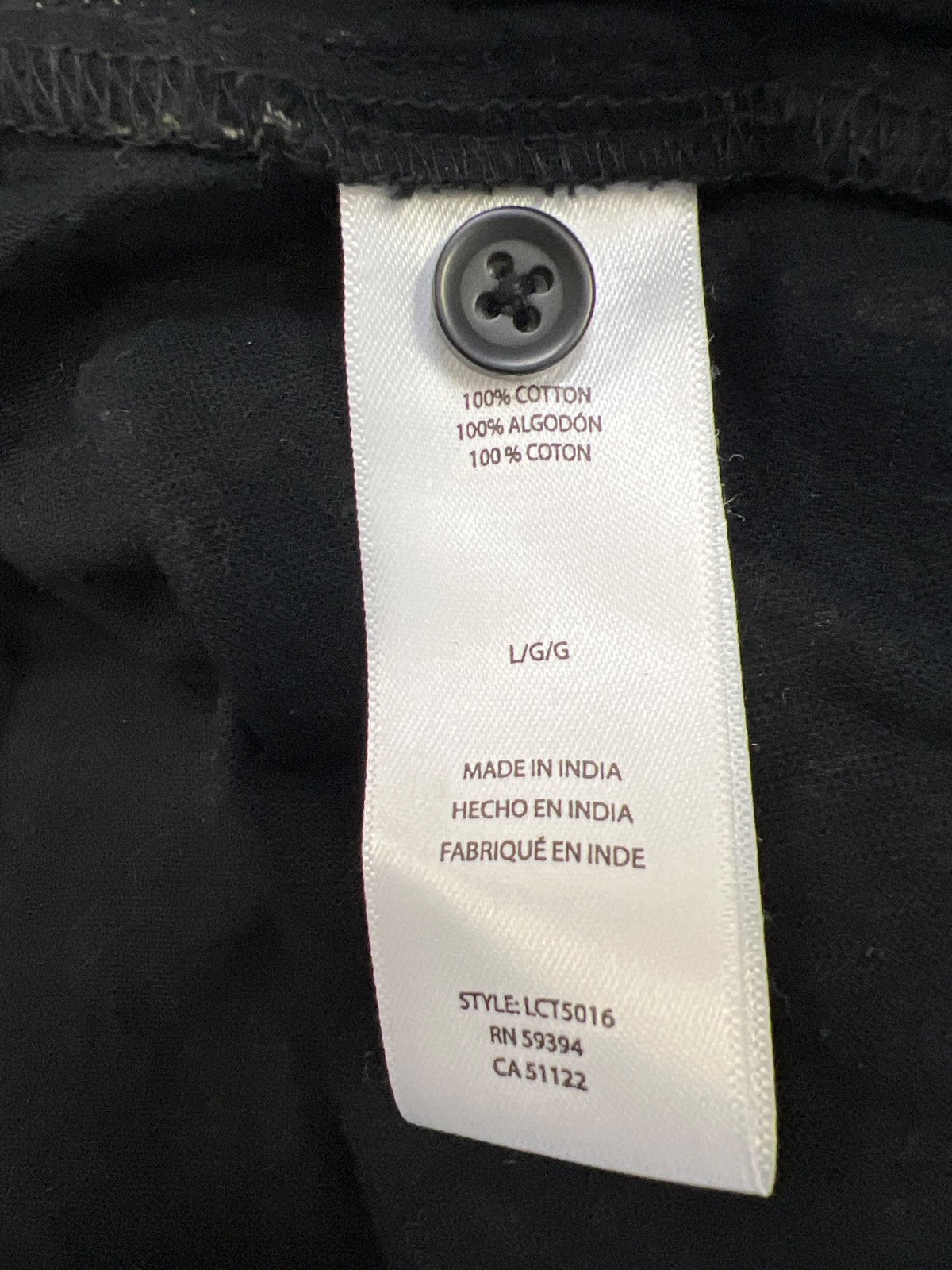 Beach Lunch Lounge Women’s Black/Beige Molly Checkered 3/4 Sleeve Blouse - L