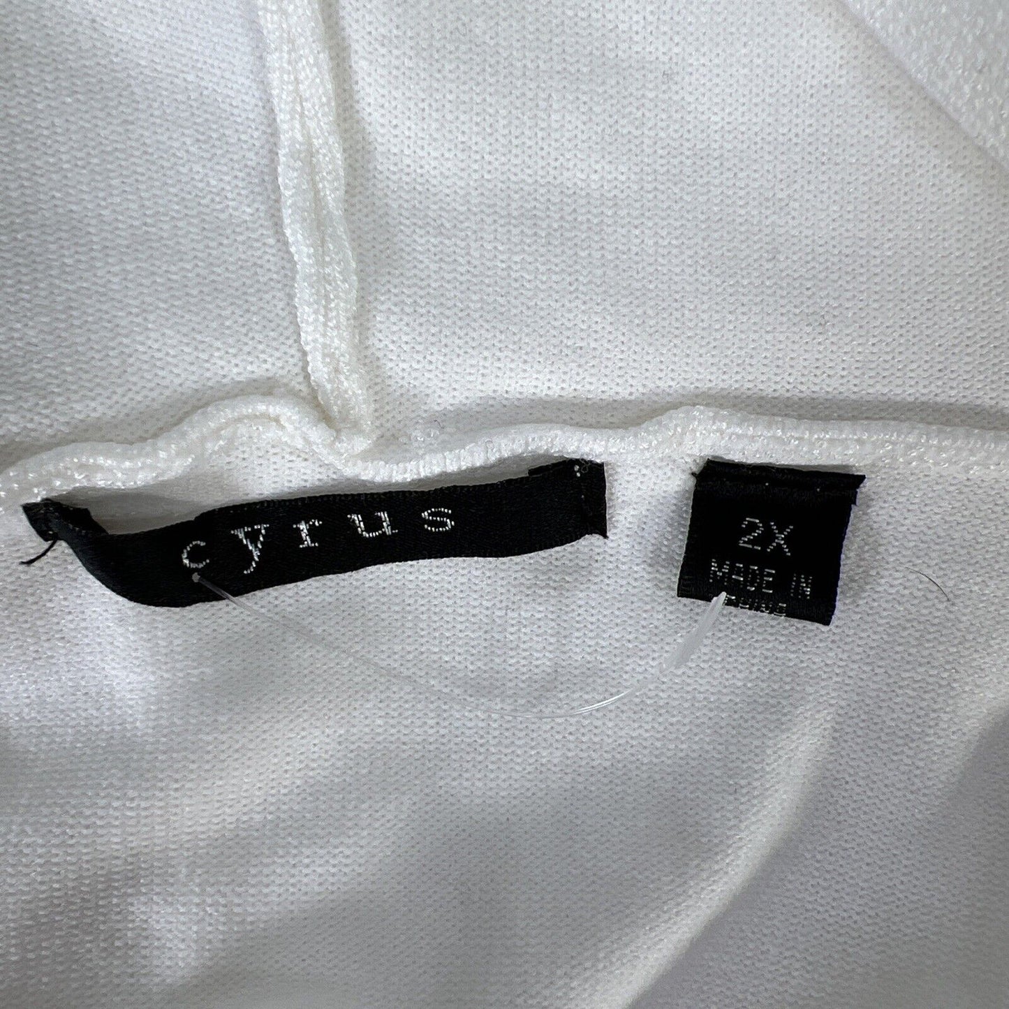 NEW Cyrus Women's Bone Ivory Sleeveless Cardigan Sweater - Plus 2X