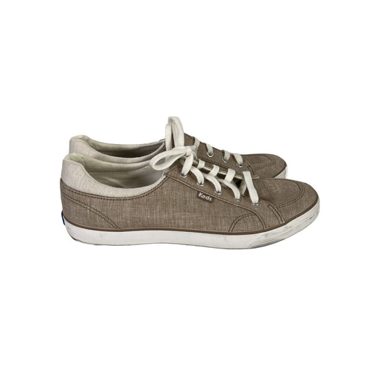 Keds Women's Beige Center II Lace Up Casual Sneakers - 8.5