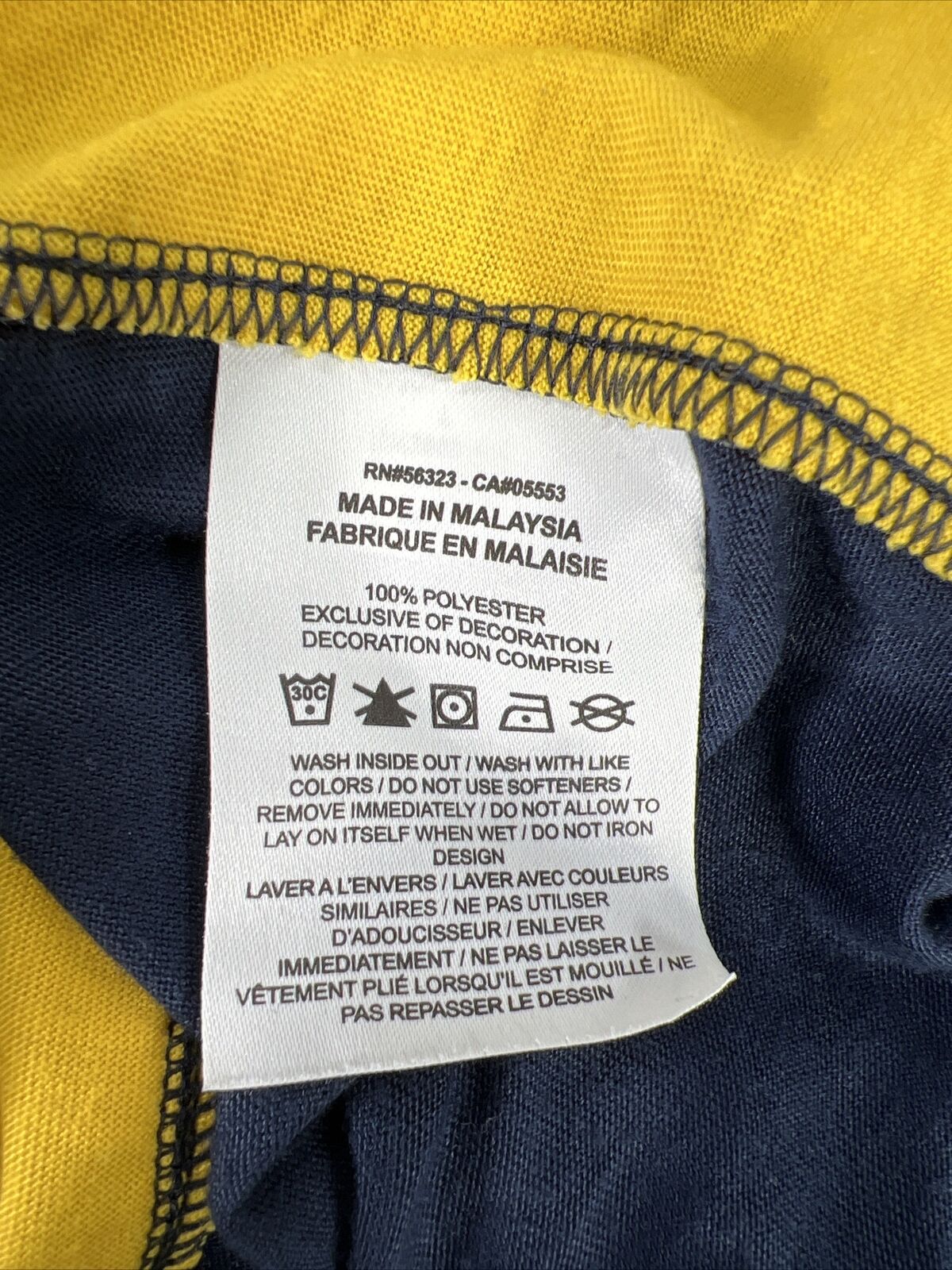 Nike Women's Blue Short Sleeve Dri-Fit University of Michigan T-Shirt - L