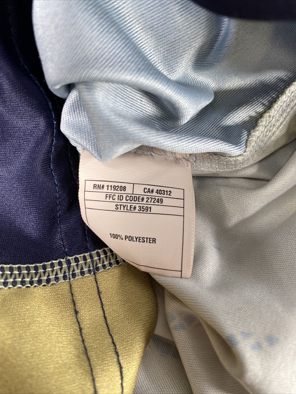 Adidas Men's Blue Short Sleeve Notre Dame Fighting Irish Shirt - S