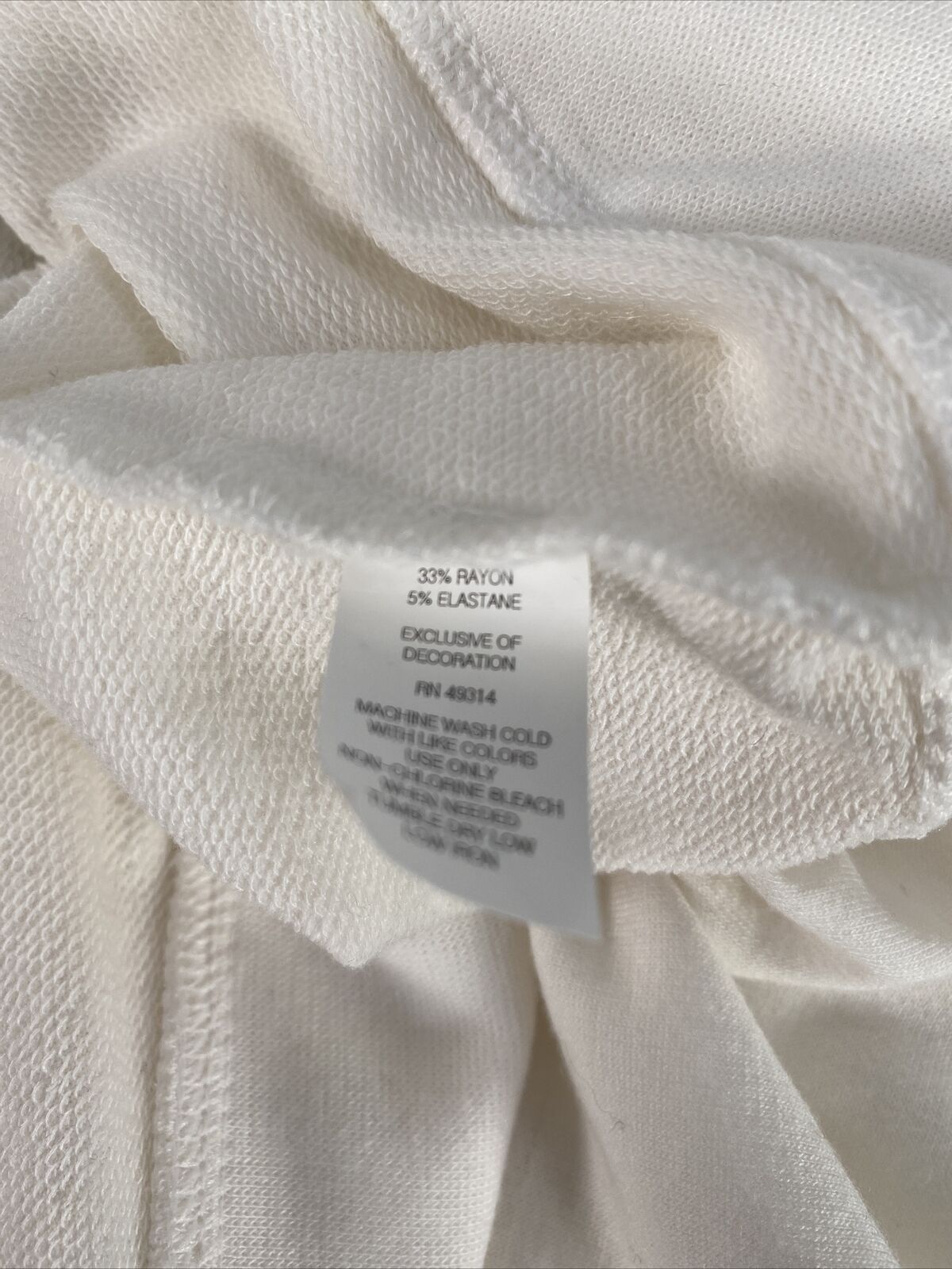 NEW Gear Women's White Knit Gonzaga Chicago Sweatshirt - M