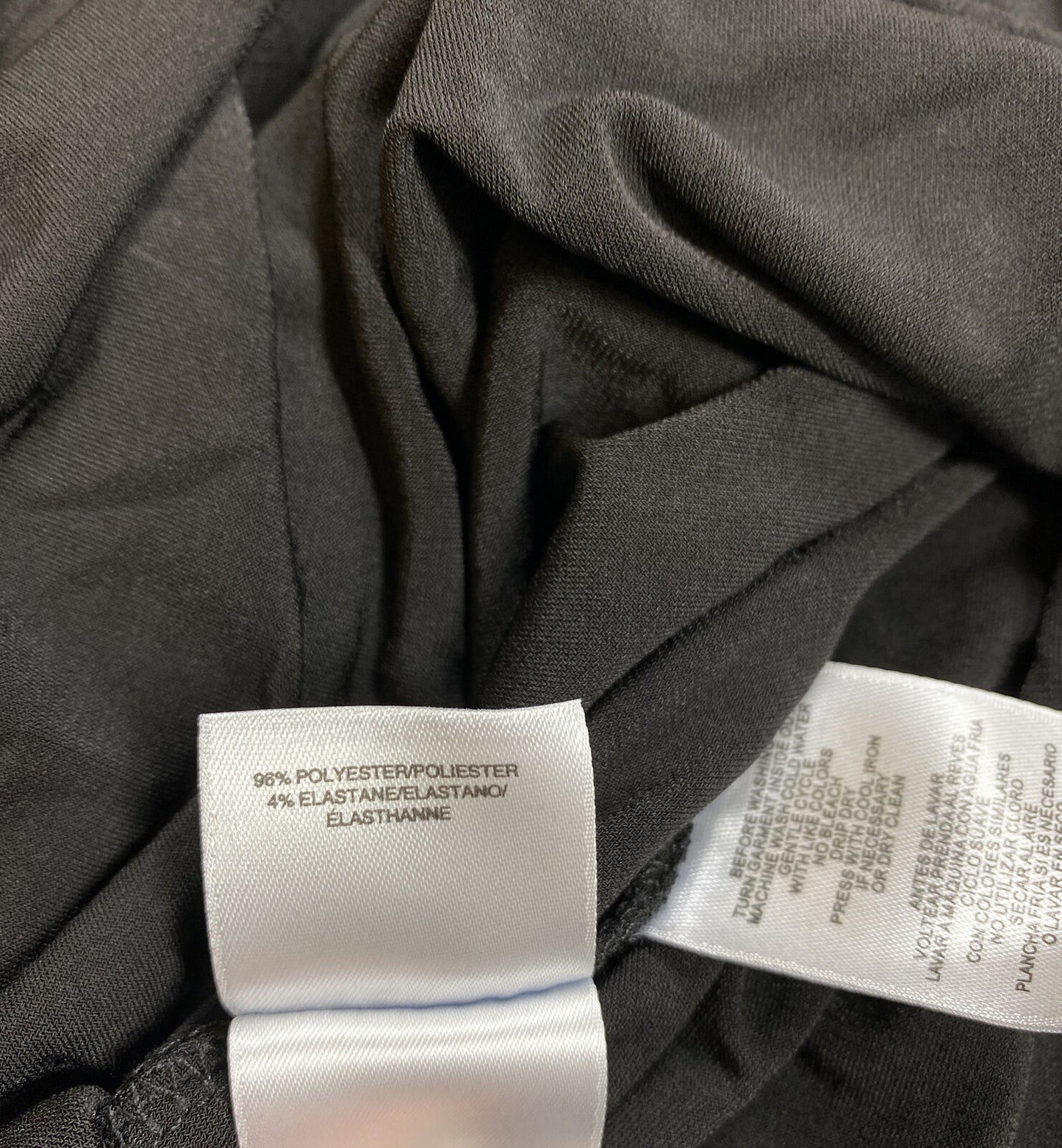 Anne Klein Women's Black 3/4 Sleeve Knee Length Shift Dress - 4