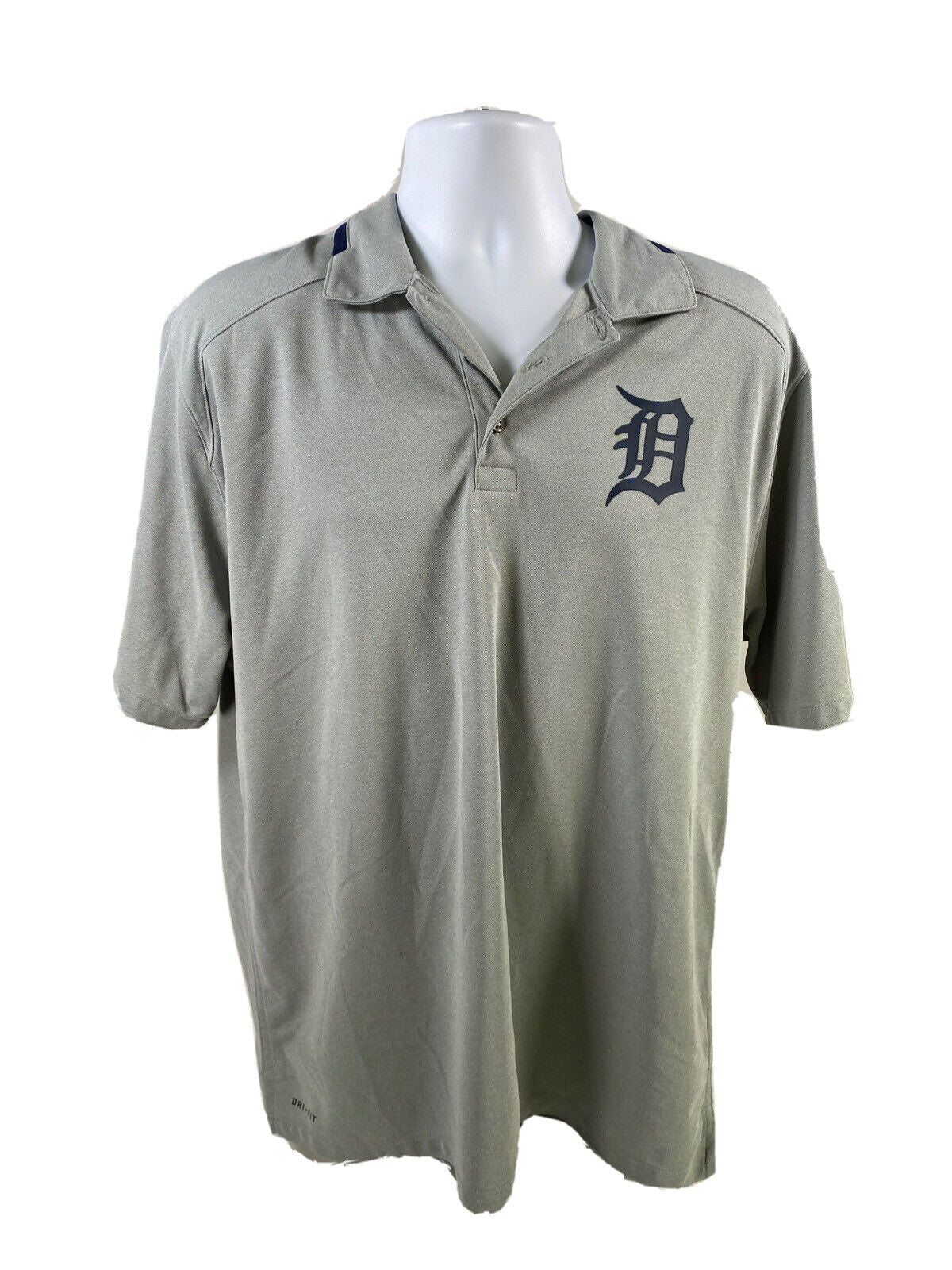 Nike Men's Gray Short Sleeve Dri-Fit Detroit Tigers Polo Shirt - L – The  Resell Club