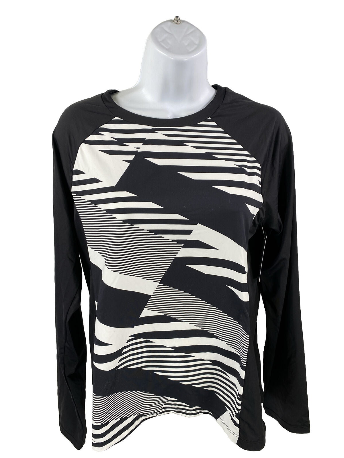 NEW APT.9 Women's Black/White Long Sleeve Athletic Shirt - XL – The Resell  Club