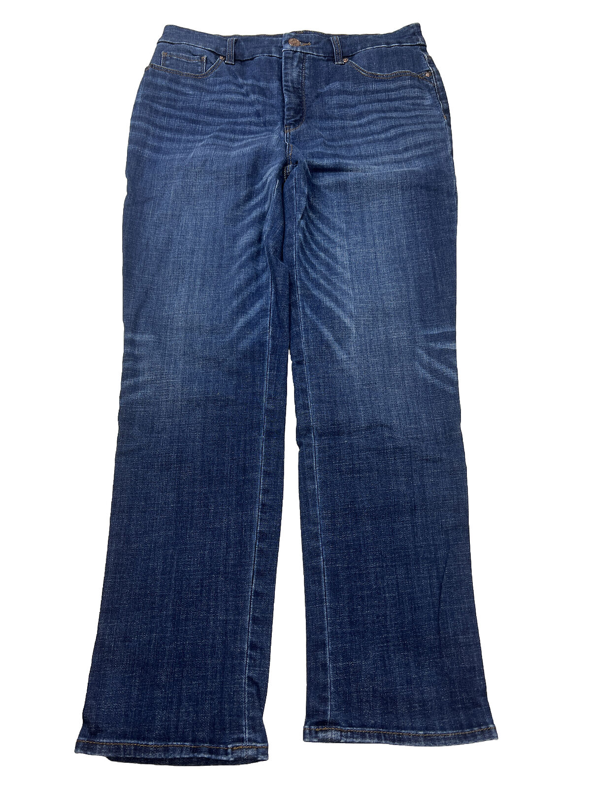 Chico's Women's Dark Wash Slimming Girlfriend Slim Crop Jeans - 0.5/US –  The Resell Club