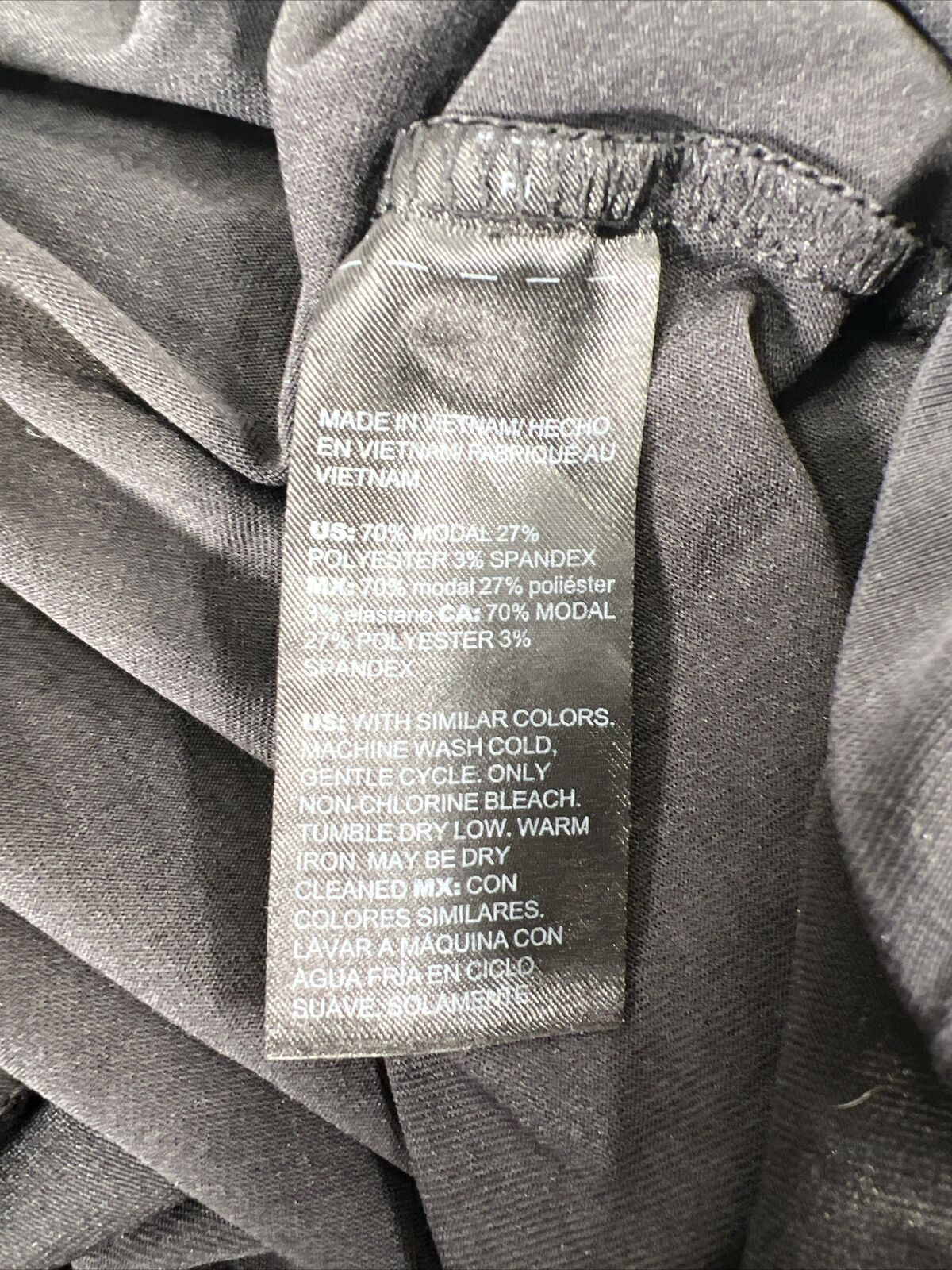 White House Black Market Women's Black Sandwash Dolman Tunic T-Shirt -XXS