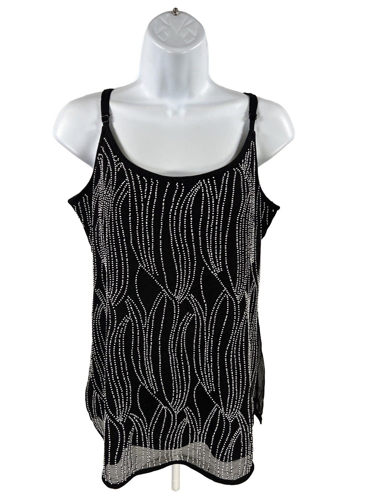 NEW White House Black Market Women's Black Embellished Cami Tank Top - –  The Resell Club