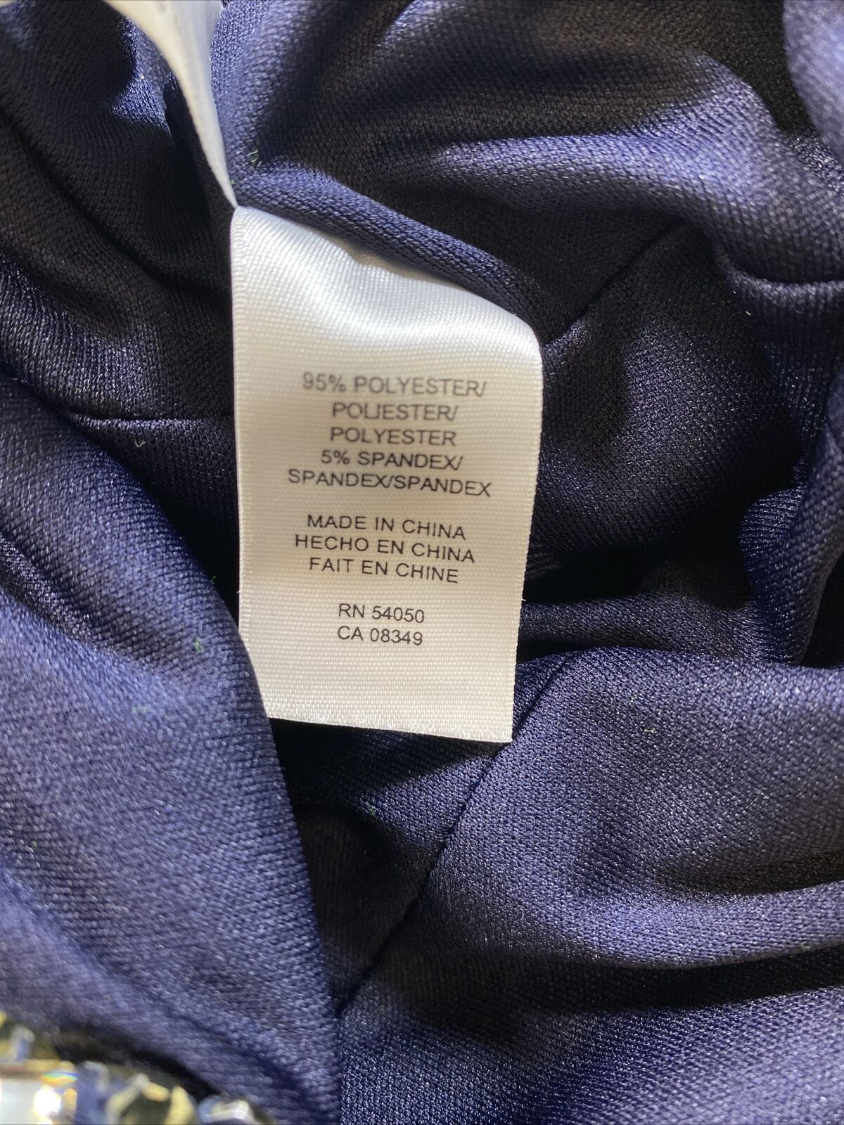 Anne Klein Women's Navy Blue Beaded Sleeveless Sheath Dress - 6