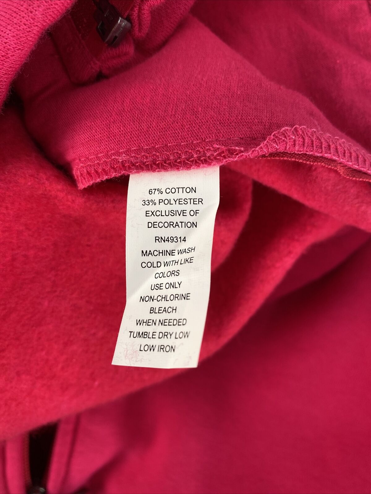 NEW Gear Women's Pink Full ZIp Midshipmen US Naval Academy Sweatshirt - M