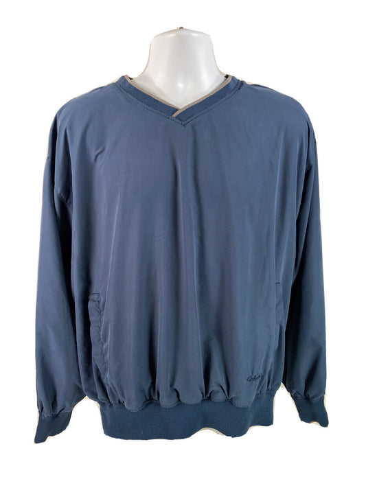 Cabelas Men's Blue Mesh Lined Windcrest Pullover Jacket - L