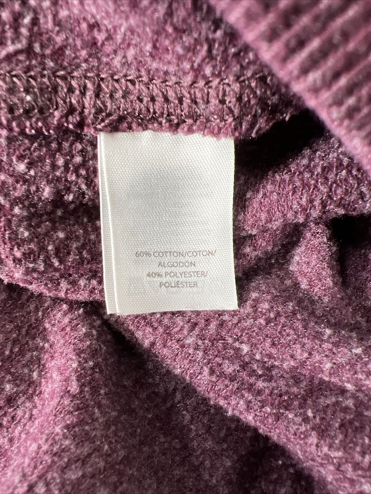 Victoria's Secret Women's Burgundy Long Sleeve Crewneck Sweatshirt - XS