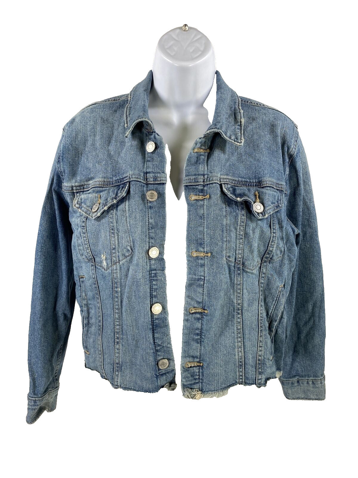Lucky Brand Women's Light Wash Button Up Denim Jean Jacket - M – The Resell  Club