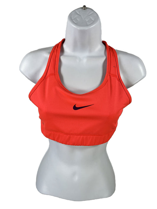 Nike Women's Bright Coral Pro Sports Bra - M