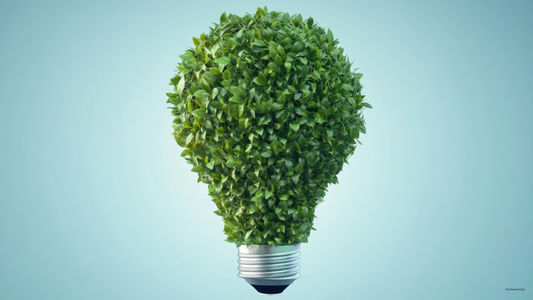Leaves in the shape of a light bulb