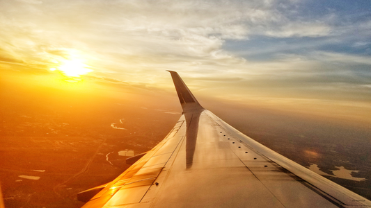 Plane in the air