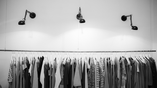 Clothes on a rack