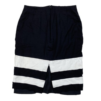 White House Black Market Women's Black Lined Straight Skirt - 0 image 2