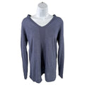 J. Jill Women's Blue Long Sleeve V-Neck Sweater - XS