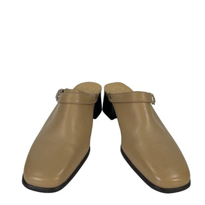 Naturalizer Men's Tan Leather Block Heel Clogs - 7 image 6