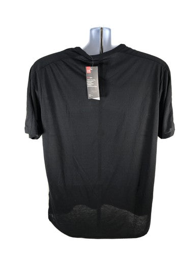 NEW Under Armour Men Black Wichita State Seamless Short Sleeve Shirt Sz L image 2