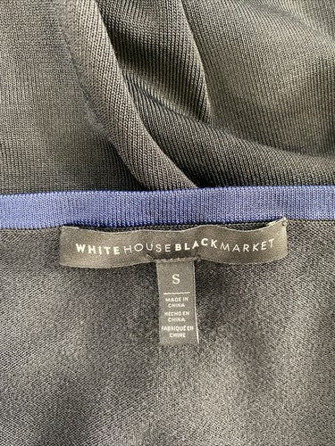 White House Black Market Women's Black Lace Up Hem Pullover Sweater - S image 3