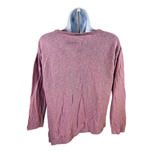 Pure Jill Women’s Purple Long Sleeve Slit Side Shirt - S Petite image 2