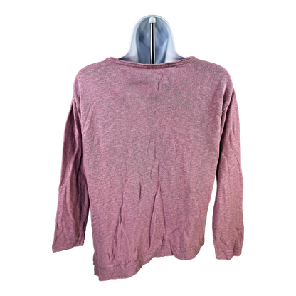 Pure Jill Women’s Purple Long Sleeve Slit Side Shirt - S Petite image 2