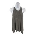 Athleta Women's Black/White Striped Crossroads High Neck Tank Top - XXS