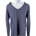 J. Jill Women's Blue Long Sleeve V-Neck Sweater - XS