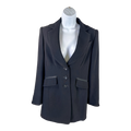 Ellen Tracy Women’s Black Long Sleeve Button Up Coat - 4