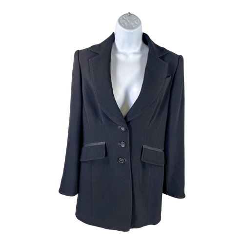 Ellen Tracy Women’s Black Long Sleeve Button Up Coat - 4