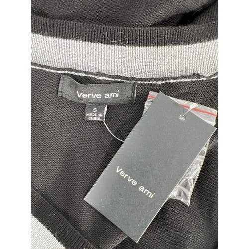 NEW Verve Ami Women's Black Long Sleeve Cardigan Sweater - S image 3