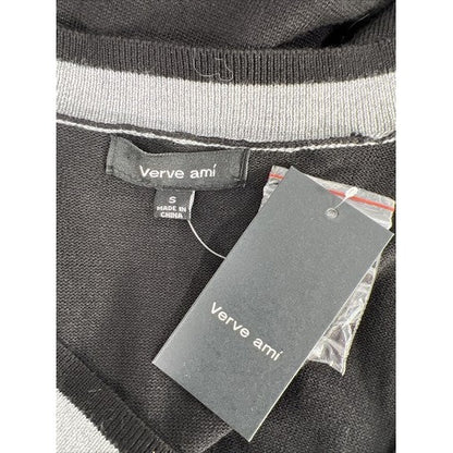 NEW Verve Ami Women's Black Long Sleeve Cardigan Sweater - S image 3