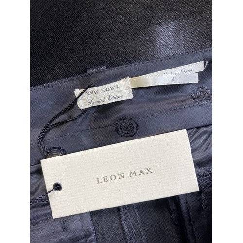 NEW Leon Max Women's Black Metallic Skinny Jeans - 4 image 3