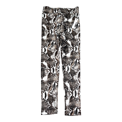 NEW Kodak Women’s Brown/White Shinny Snake Print Leggings - S