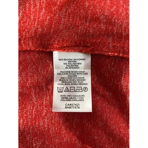 NEW Ann Taylor Women's Red Ruffle Sleeve Thin Knit Sweater - M image 4