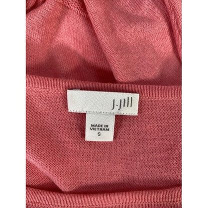 J.Jill Women's Pink Long Sleeve Thin Knit Sweater - S image 3
