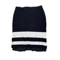 White House Black Market Women's Black Lined Straight Skirt - 0