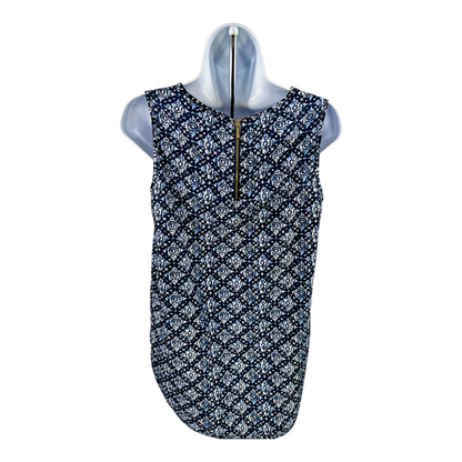 Michael Kors Women’s Blue Zipper Back Sleeveless Tank Top - S image 2