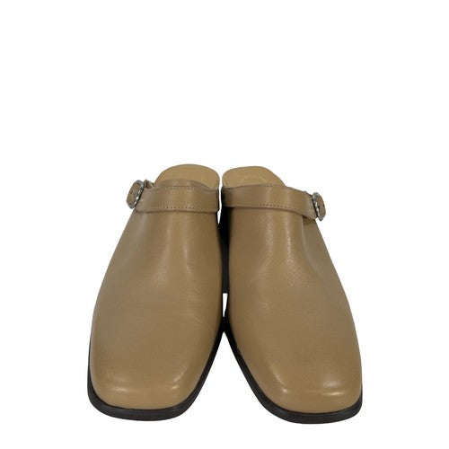 Naturalizer Men's Tan Leather Block Heel Clogs - 7 image 2