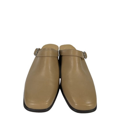 Naturalizer Men's Tan Leather Block Heel Clogs - 7 image 2