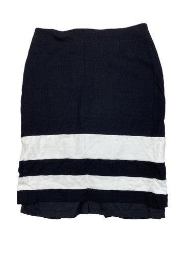 White House Black Market Women's Black Lined Straight Skirt - 0