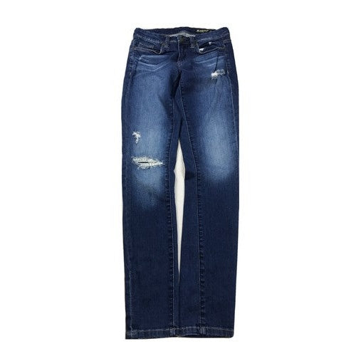 BlankNYC Women's Dark Wash Distressed Skinny Stretch Jeans - 25