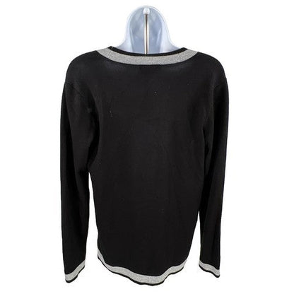 NEW Verve Ami Women's Black Long Sleeve Cardigan Sweater - S image 2