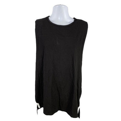 NEW Zyia Active Men's Black Athletic Cutoff Split T Tank - S
